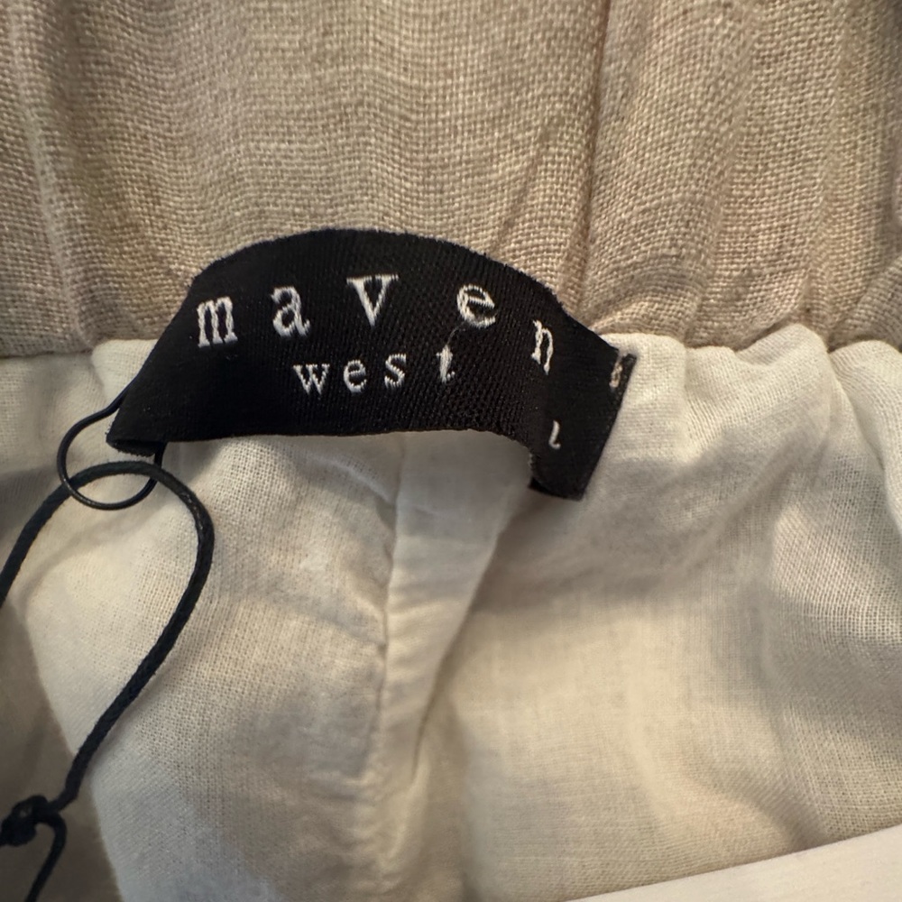 MAVEN West wide leg linen pants size large - Picture 6 of 9